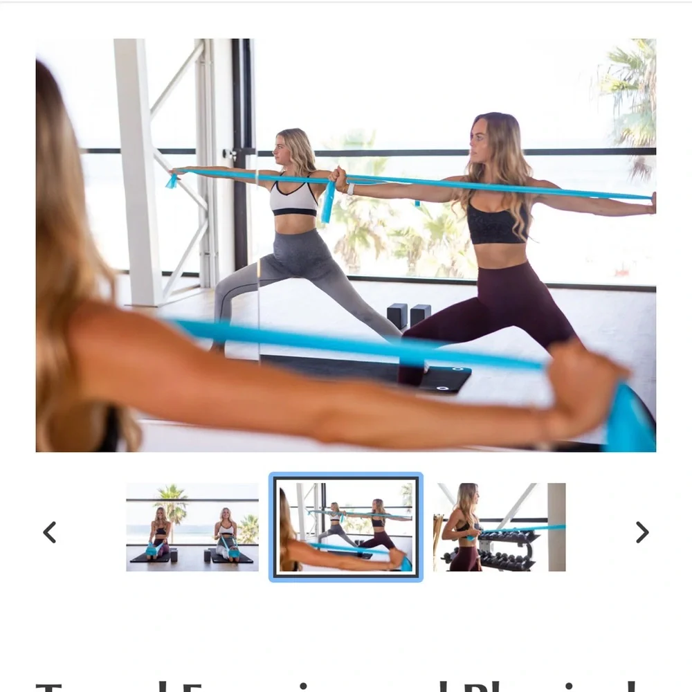Set of 3 -Exercise bands for travel - Keep one and gift two! 🦋 - Picture 4 of 5